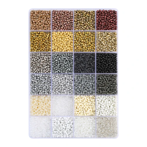 John Bead Glass Seed Beads 8/0 300g-Champagne Glow - 5A003M8D-1HHMZ
