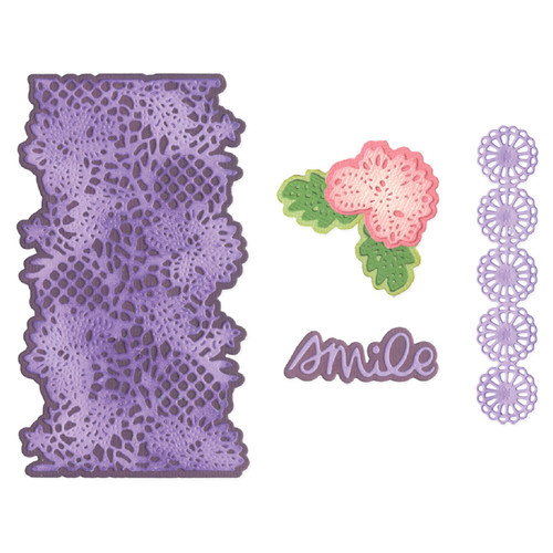 Sizzix Thinlits Die Set 11PK by Vicki Boutin-Lovely Lace - 5A003S60-1HP13