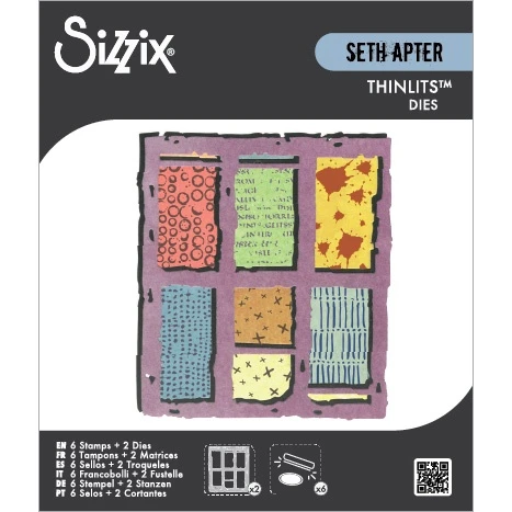 Sizzix Thinlits Die Set 2PK w/6PK Stamps-Viewfinder - 5A003S5C-1HP17 - 630454293729