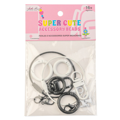 John Bead Super Cute Findings Kit 1-Black/White - 5A003LZN-1HH3X - 665772325869