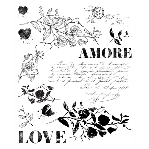 Sizzix Clear Stamps Set By Willow Wolfe 13/Pkg-Love Letters - 5A003DJ8-1H9R1