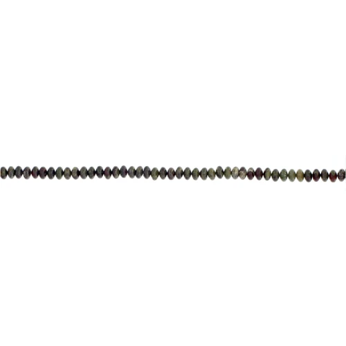 John Bead Semi Precious Dragon Blood Jasper 6mm 44/Pkg-Black - 5A003QPQ-1HLSL