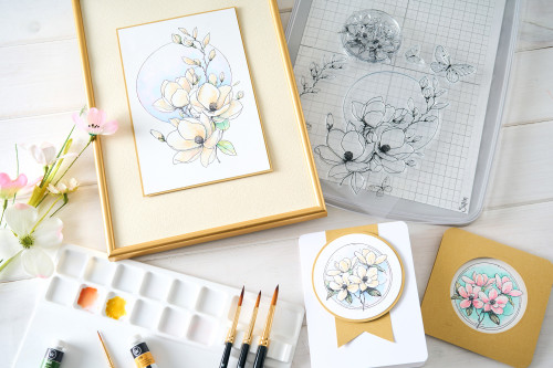Sizzix Clear Stamps Set By Willow Wolfe 7/Pkg-Magnolia - 5A003DJK-1H9R9 Sizzix Clear Stamps Set By Willow Wolfe 7/Pkg-Magnolia - 5A003DJK-1H9R9