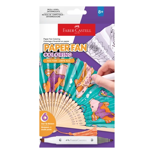Creative Studio Paper Fan Painting Kit-Koi Fish - 5A003H0J-1HC6J - 092633324240
