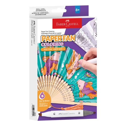 Creative Studio Paper Fan Painting Kit-Koi Fish - 5A003H0J-1HC6J
