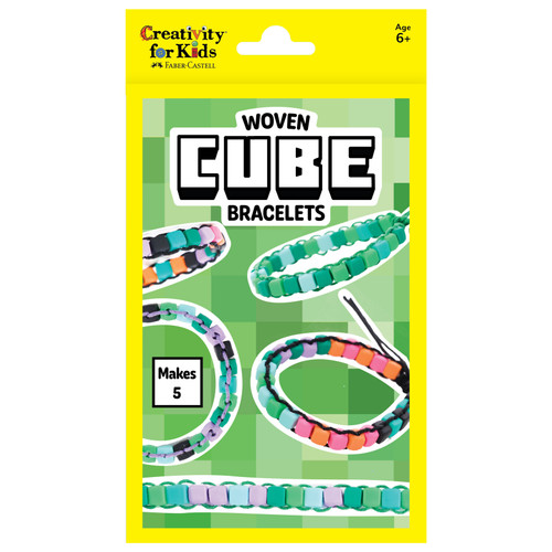 Creativity For Kids Mini Kit -Woven Cube Bracelets - 5A003J8J-1HDGV - 092633325193