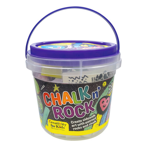 Creativity For Kids Chalk N Rock Bucket-Chalk N Rock - 5A003J8B-1HDH2 - 092633325520