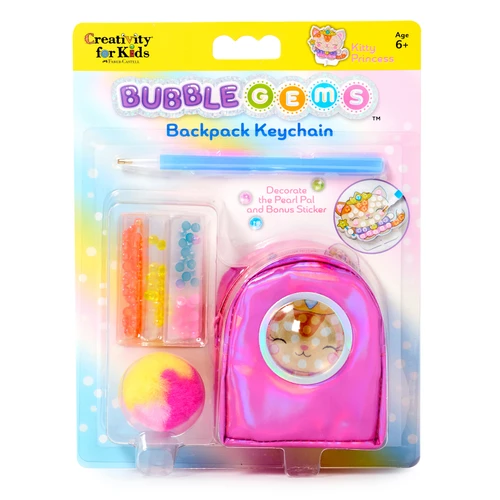 Creativity for Kids Bubble Gems(TM) Backpack Keychain Kit-Kitty Princess - 5A0029YZ-1GDF3 - 092633320969