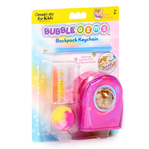 Creativity for Kids Bubble Gems(TM) Backpack Keychain Kit-Kitty Princess - 5A0029YZ-1GDF3