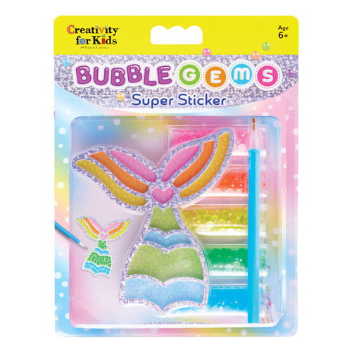 Creativity for Kids Bubble Gems(TM) Super Sticker Kit-Mermaid - 5A0029YW-1GDF5 - 092633320945