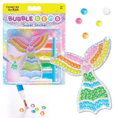 Creativity for Kids Bubble Gems(TM) Super Sticker Kit-Mermaid - 5A0029YW-1GDF5