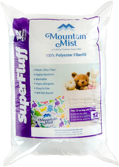 12 Pack - Mountain Mist SuperFluff Polyester Fiberfill-12oz - B00455 - 034072004550