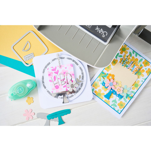 Sizzix Thinlits Die Set 15PK w/2PK Stencils Set-Let's Eat Cake! - 5A003S5V-1HP0C