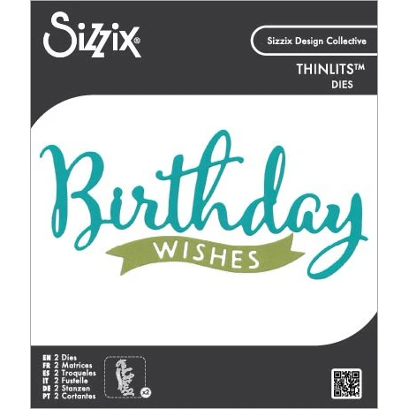 Sizzix Thinlits Die Set -Grand Happy Birthday - 5A003S6K-1HP0M - 630454294696