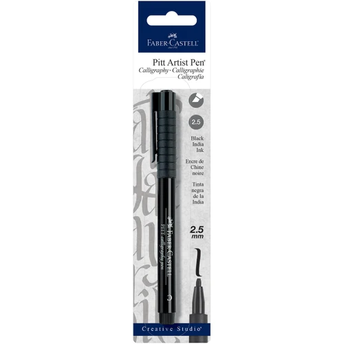 Creative Studio PITT Calligraphy Pen 2mm Chisel Tip-Black - FC800073