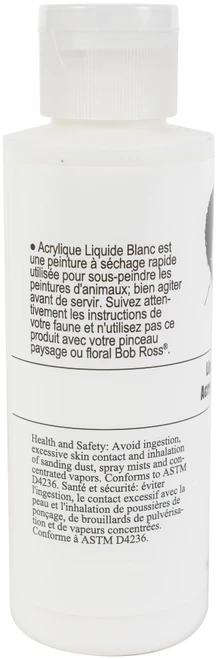 2 Pack - Bob Ross Acrylic White-4oz - 0006751