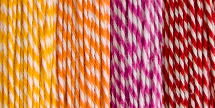 4 Pack - Hemptique Cotton Baker's Twine 2-Ply 120'-Candy Lane - BTC2-2942