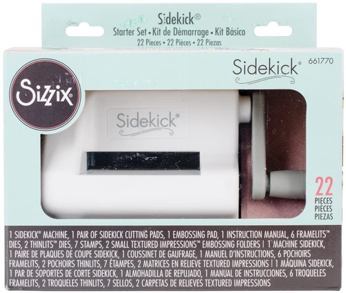 Sizzix Sidekick Starter Kit-White & Gray - 661770 - 630454233688