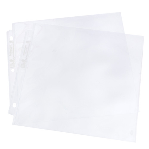 2 Pack - We R Ring Photo Sleeves 8"X8" 25/Pkg-Full Page - WR660143