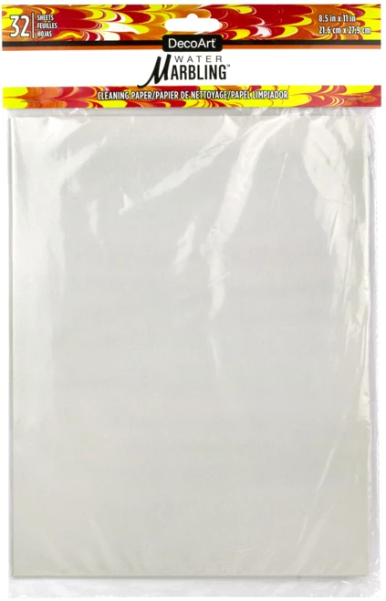 2 Pack - DecoArt Water Marbling Newsprint Cleaning Paper 32/Pkg-8.5"X11" - DAS262 - 766218135988