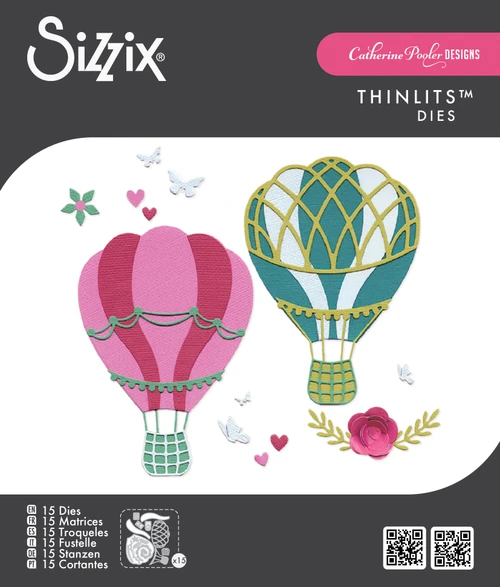 Sizzix Thinlits Die Set 15/Pkg by Catherine Pooler-Floating Fancy - 5A002MW1-1GP9N - 630454291787