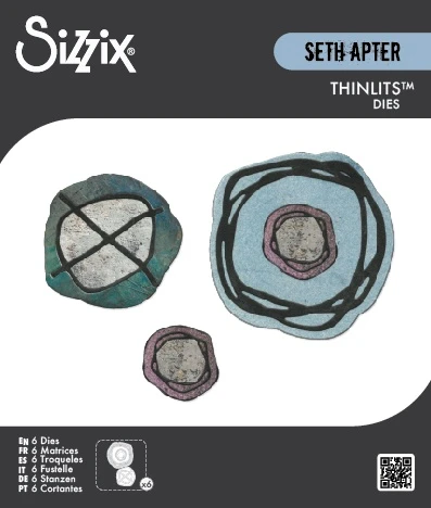 Sizzix Thinlits Die Set 6/Pkg by Seth Apter-Twisters - 5A002MXK-1GPBL - 630454292067