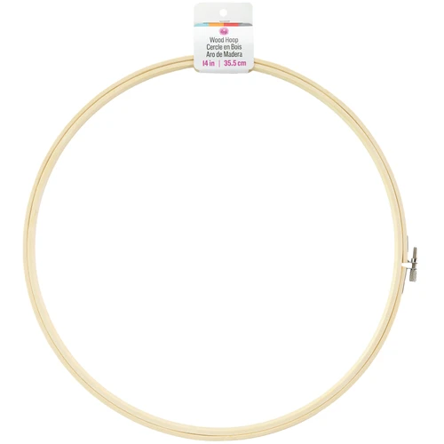 3 Pack - CousinDIY Natural Wood Hoop-14" - 00939 - 191648097238