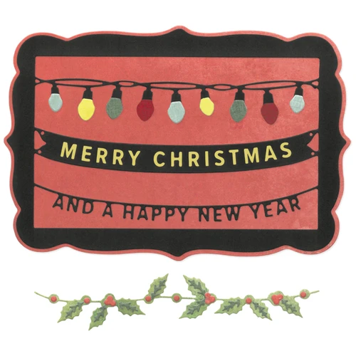 Sizzix Thinlits Die Set By 49 And Market 15/Pkg-Snap And Swap Merry Christmas - 5A00322X-1H3QL - 630454293224