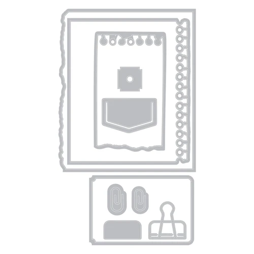 Sizzix Clear Stamp With Framlits Die By 49 & Market 10/Pk-Creative Combos - 5A003DJJ-1H9QY