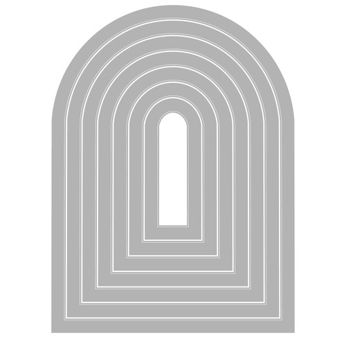 Sizzix Framelits Die Set By Eileen Hull 7/Pkg-Tunnel Arches - 5A00322L-1H3R0 Sizzix Framelits Die Set By Eileen Hull 7/Pkg-Tunnel Arches - 5A00322L-1H3R0