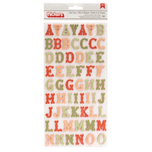 Busy Sidewalks Thickers Stickers 125/Pkg-Tinsel Town Alphabet - CP010594 - 718813747417