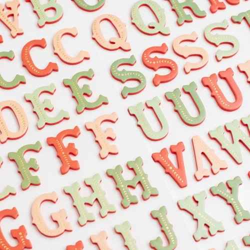 Busy Sidewalks Thickers Stickers 125/Pkg-Tinsel Town Alphabet - CP010594
