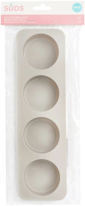 We R SUDS Soap Maker Mold-Circle, 4 Cavity - 60000192 - 633356616511