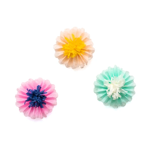 Maggie Holmes Sunny Days Adhesive Paper Flowers 6/Pkg- - 350812