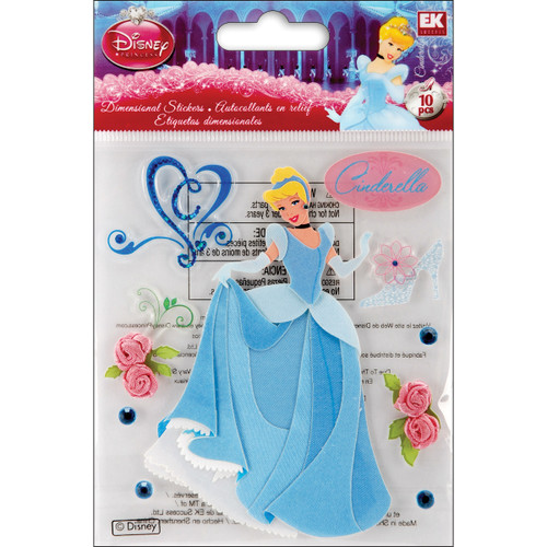 Disney Dimensional Stickers-Cinderella - E5120019 - 015586869057