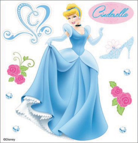 Disney Dimensional Stickers-Cinderella - E5120019