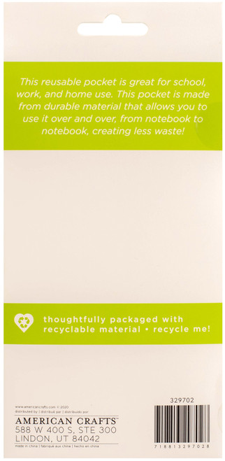 AC Sustainable Journaling Felt Paper Pocket 4.25"X8.25"AC329702