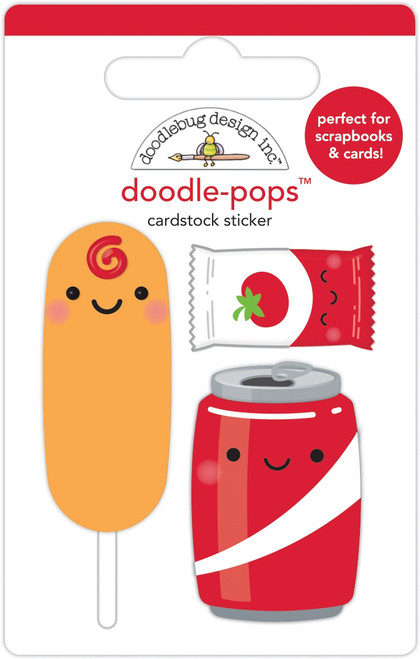 Doodlebug Doodle-Pops 3D Stickers-Let's Ketchup DP7311 - 842715073111