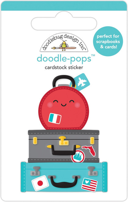 Doodlebug Doodle-Pops 3D Stickers-Get Packin' DP7312 - 842715073128