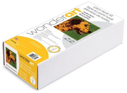 Wonderart Latch Hook Kit 12"X12"-Golden Penny - 426908 Wonderart Latch Hook Kit 12"X12"-Golden Penny - 426908