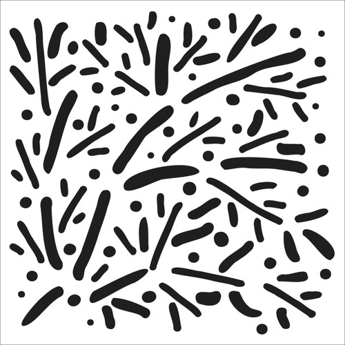 Crafter's Workshop Template 6"X6"-Scattered Branches TCW6X6-939 - 842254029396