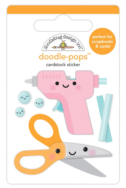 Doodlebug Doodle-Pops 3D Stickers-Cute & Crafty DP7257 - 842715072572