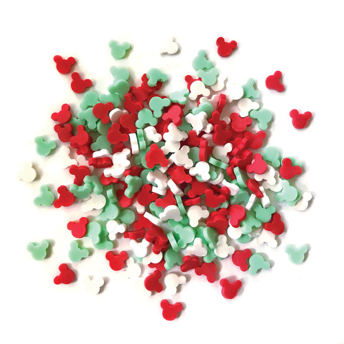 6 Pack Buttons Galore Sprinkletz Embellishments 12g-Merry Mouse Ears BNK-151 - 840934013642