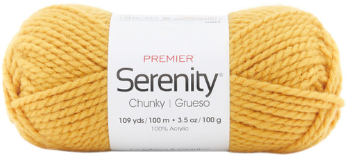 3 Pack Premier Serenity Chunky Yarn-Goldenrod 700-60 - 840166808931