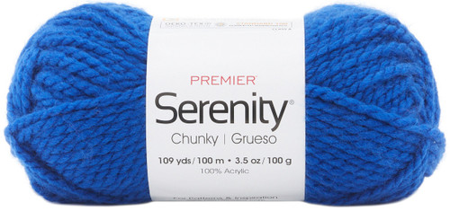 3 Pack Premier Serenity Chunky Yarn-Royal Blue 700-65 - 840166809129