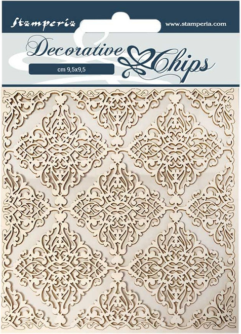 Stamperia Decorative Chips 5.5"X5.5"-Texture, Sleeping Beauty SCB5.5-61 - 5993110018216