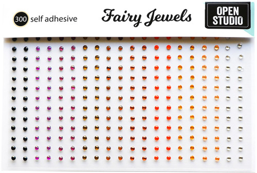 Memory Box Self-Adhesive Fairy Jewels 300/Pkg-Autumn JWL004 - 873980155240