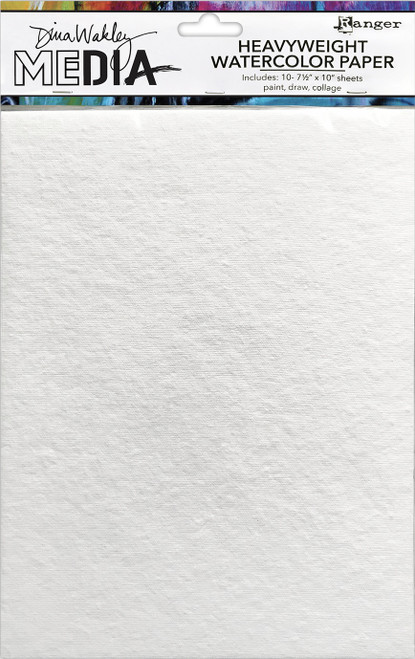 2 Pack - Dina Wakley Media Heavyweight Watercolor Paper Pack-10 Sheets - MDJ76629 - 789541076629