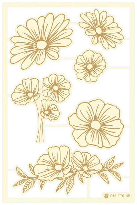 3 Pack P13 Die-Cut Chipboard Embellishments 4"X6"-Time To Relax #02, 6/Pkg P13TTR45 - 5907739327321