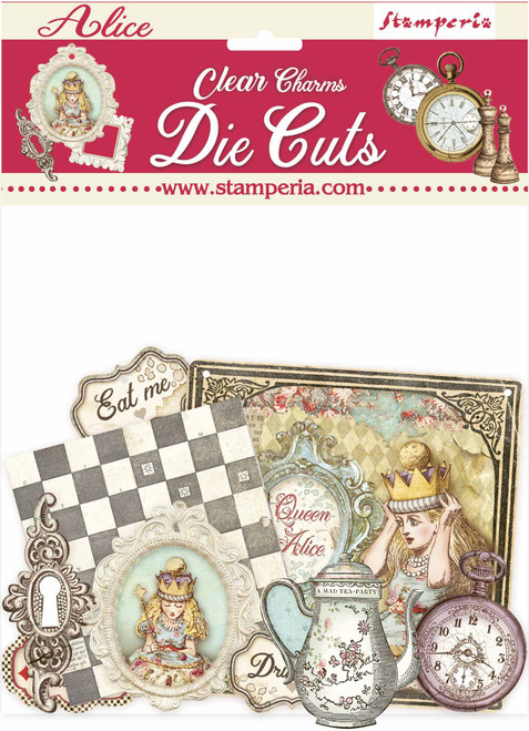 Stamperia Clear Die-Cuts-Alice Charms DFLDCP18 - 5993110015635